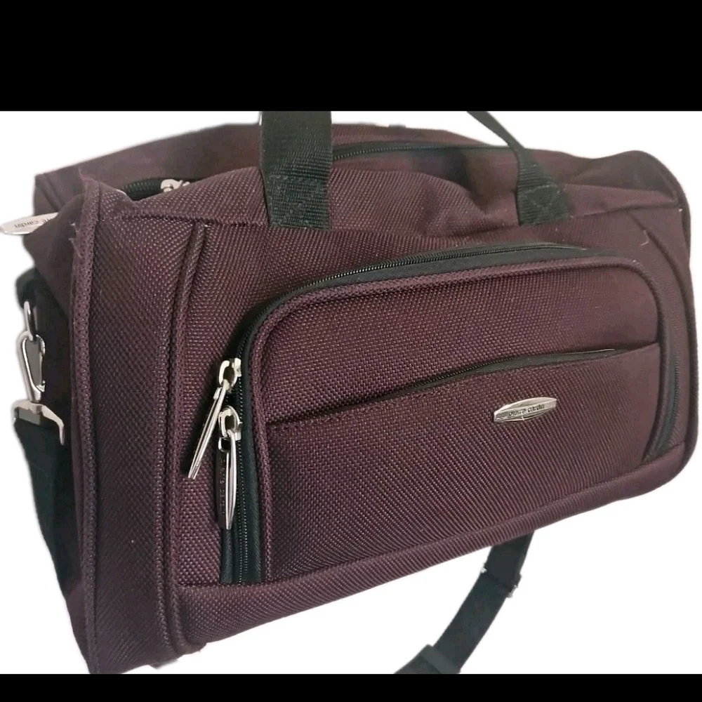 Pierre Cardin Maroon Duffle Bag Cottagecore Normcore Boho Y2k Soho(T)